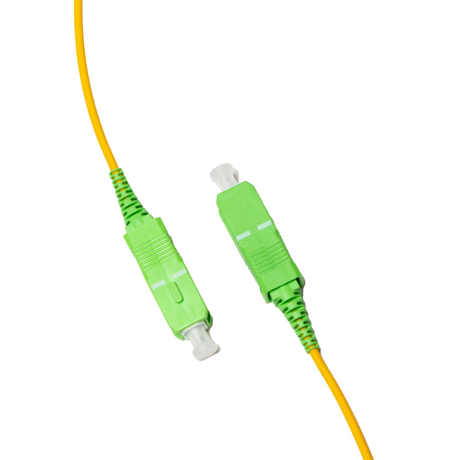 SC APC to SC APC Singlemode Simplex 9/125 Fiber Optic Jumper Patch Cable 1M