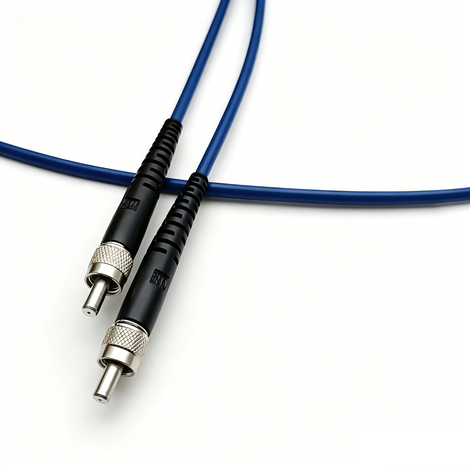 1M SMA905-SMA905 Simplex 600um UV-VIS Armored Fiber Optic Patch Cord Cable