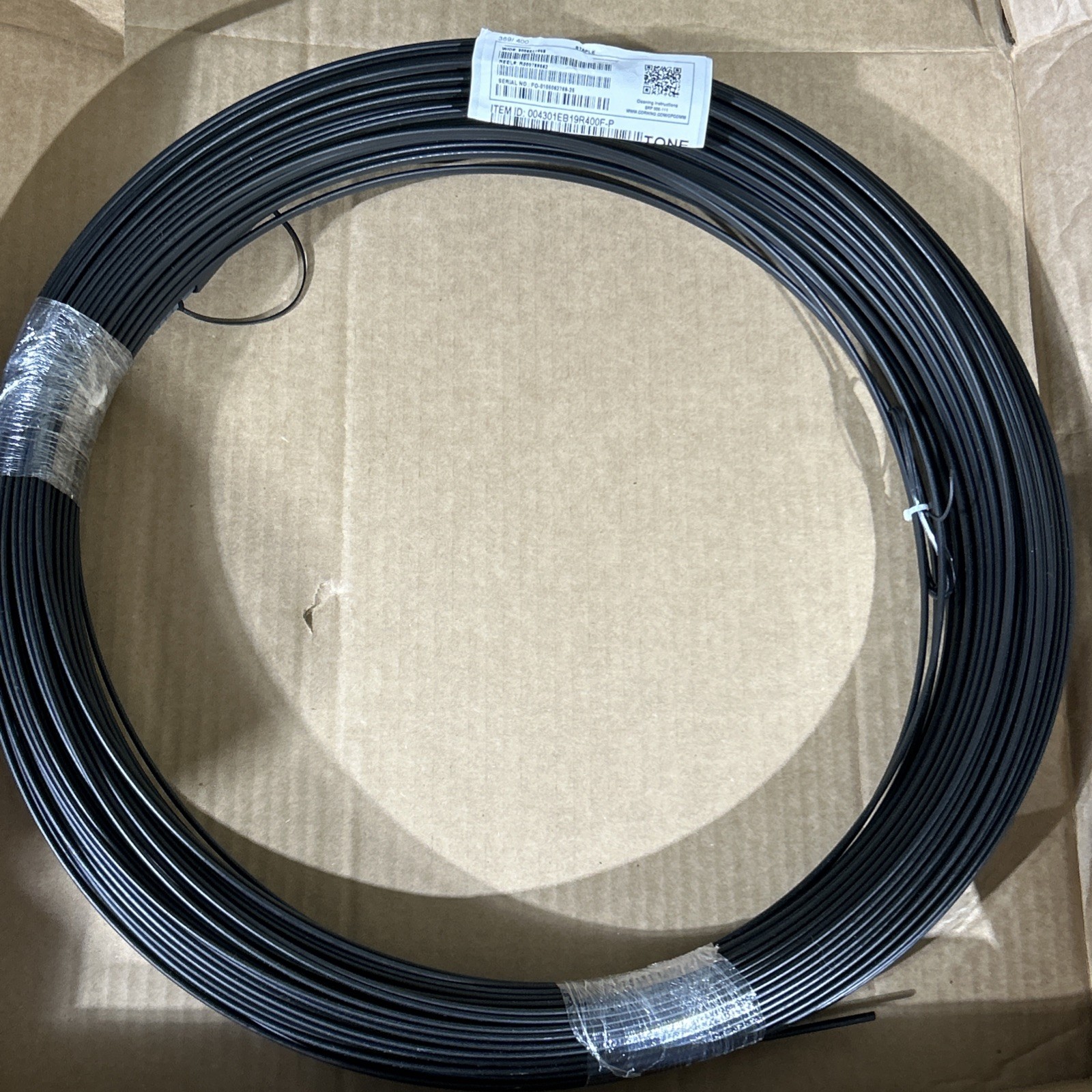CORNING ROC Single Fiber Drop Cable Assembly 200ft, Toneable SC/APC OptiTap