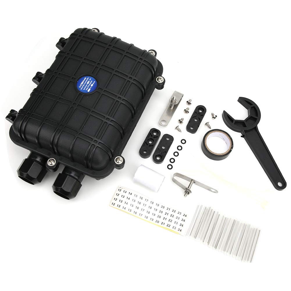 Fiber Termination Kit Splice Box 1 In Out Enclosure 24 Core Ip68 Cable