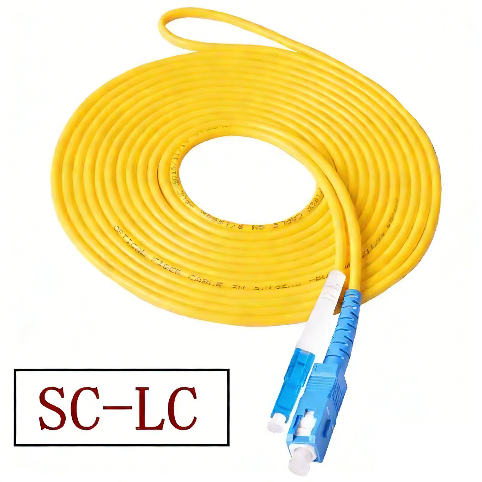 10M FC LC SC ST SingleMode Fiber Optic Patch Cord 9/125 3.0mm PVC Simplex Jumper