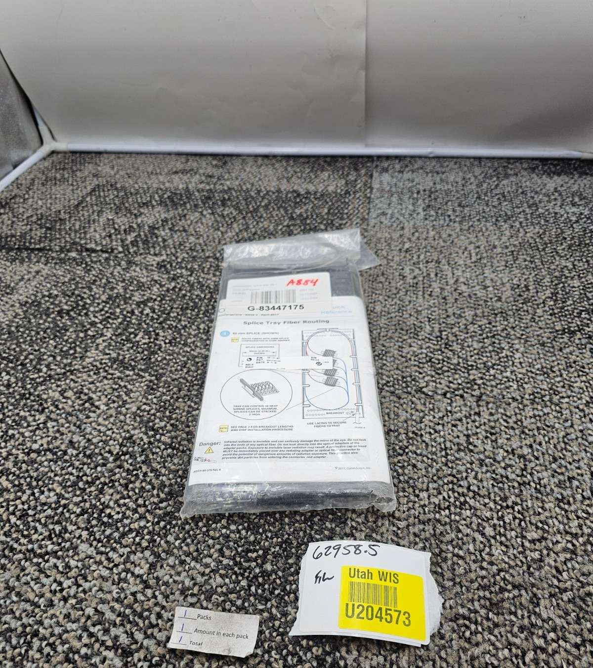 COMMSCOPE FST-D-MT FST Fiber Optic Splice Tray, 144 Splice Capacity
