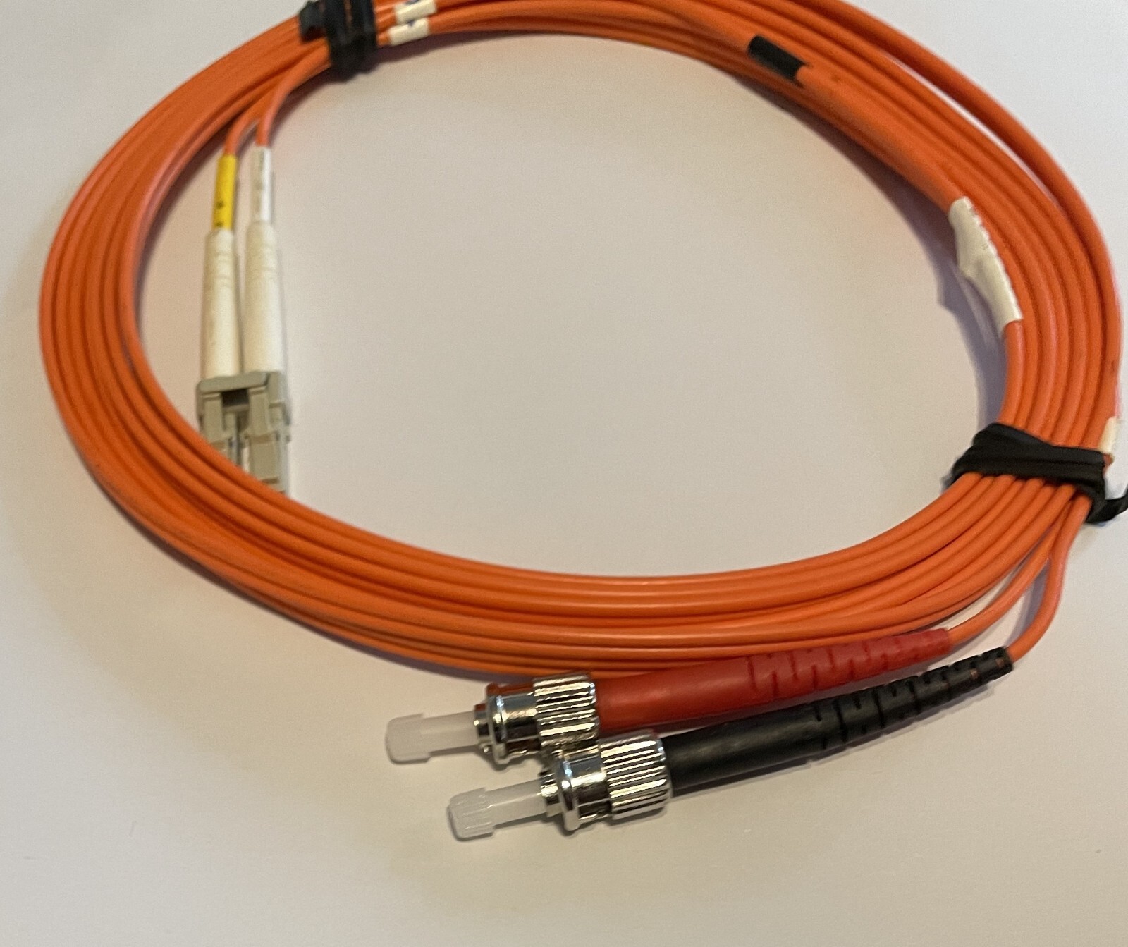 fiber patch cord 3meters LC TO ST DUPLEX MM 62.5/125 02.0mm 3m NEW