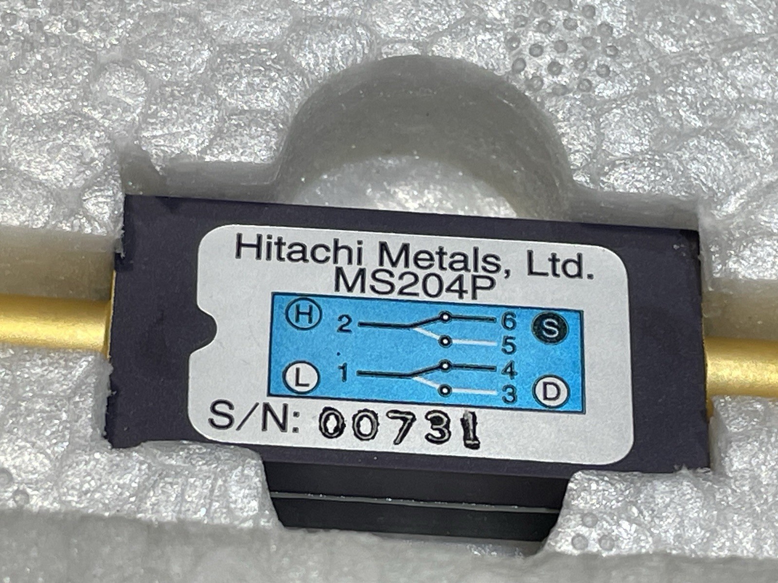 Hitachi Metals MS204P 2×2 Dual Mechanical Fiber Optic Switch SC/UPC Brand New