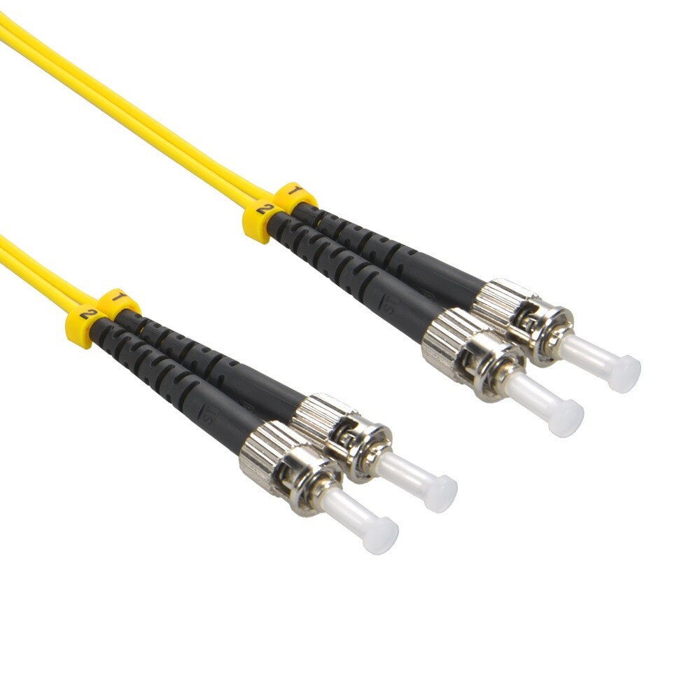 ST to ST Singlemode Duplex 9/125 Fiber Optic Jumper Patch Cable 1M/2M/3M/5M/10M