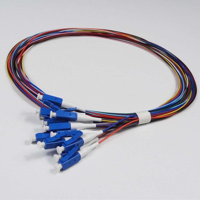 12 Strand 9/125 Fiber Optic Pigtail 1.5m FC/LC/SC/STUPC APC SM MM fiber pigtails