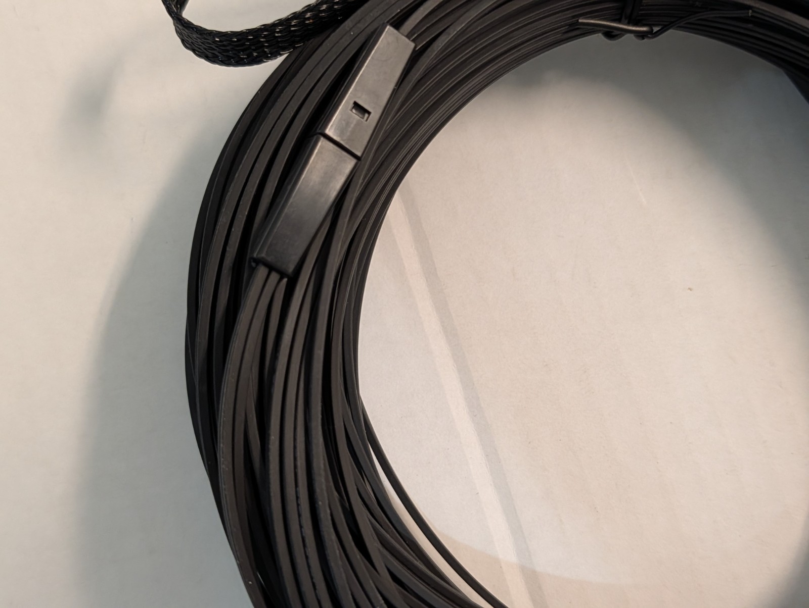 100ft Ruggedized Fiber Optic Drop Cable SC/APC to SC/APC – SMF – HWMirco-2SCAPC