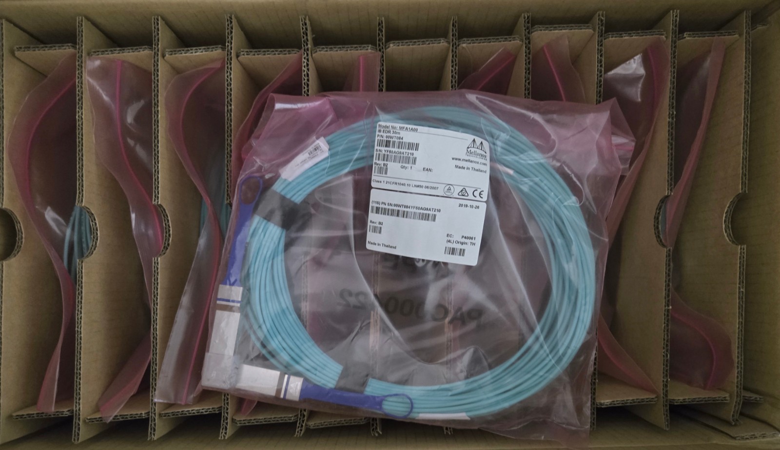 IBM Mellanox 30M InfiniBand EDR QSFP28 Active Optical Cable Same as MFA1A00-E030