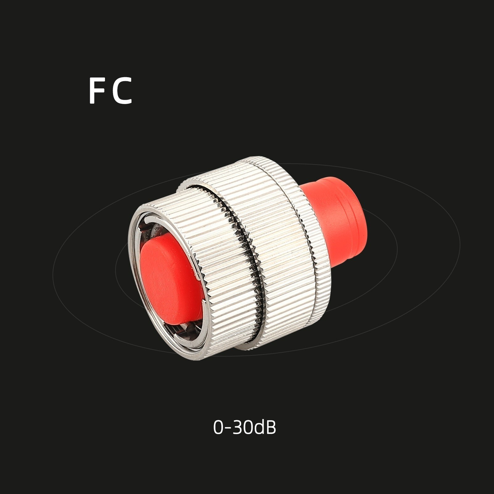 Adjustable Fiber Optic Attenuator 0~30dB FC SC ST LC SMA Mechanical Flange Type