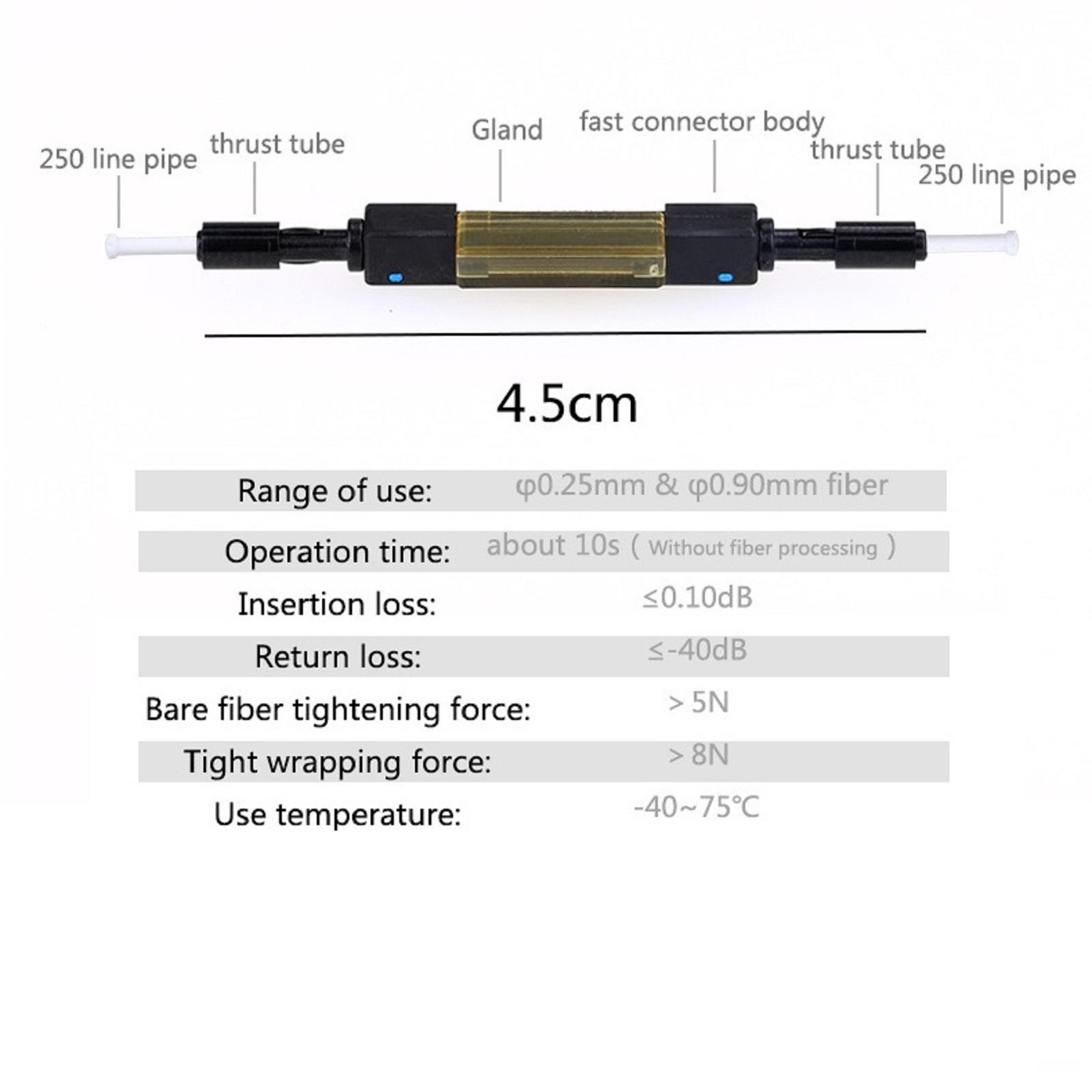 5 Pcs L925B Universal Optical Fiber Cable Wire Quick Fast Splice Connector h