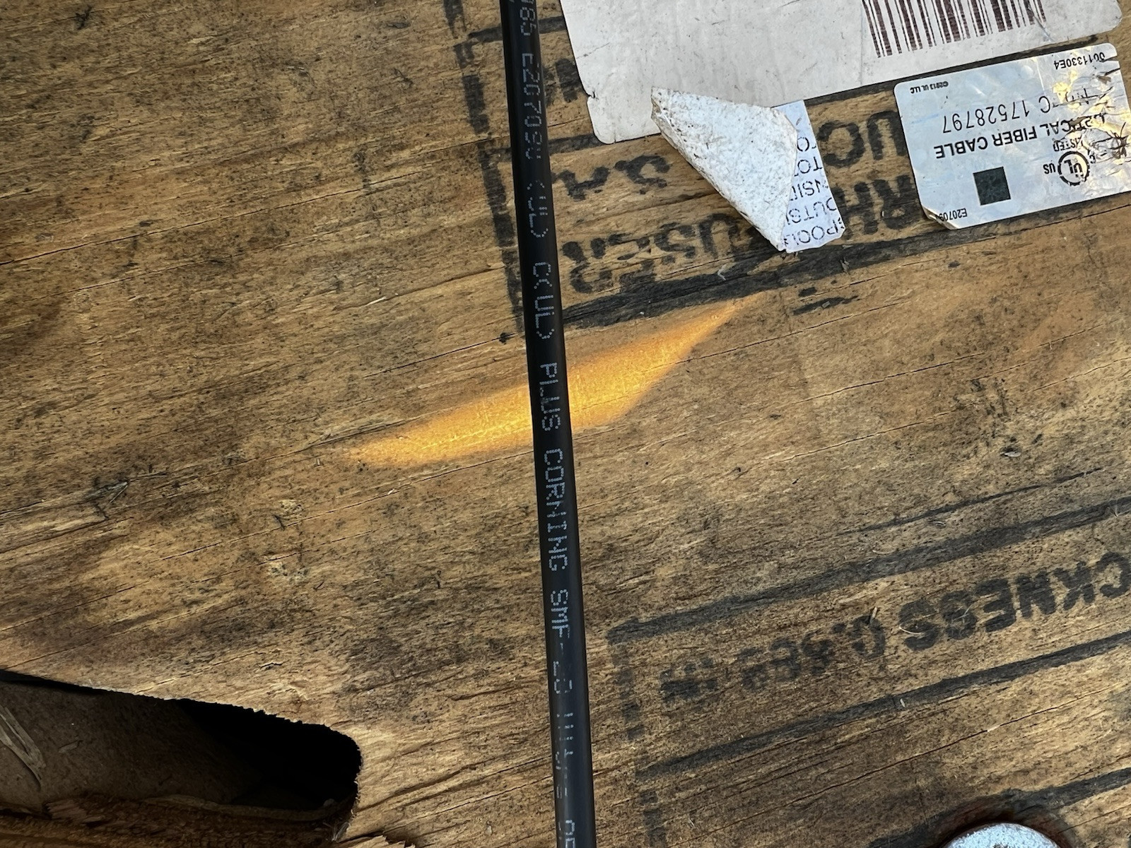 Corning 6 Strand Indoor Outdoor Fiber Optic Cable Riser Rtd OS2 9/125 500 feet