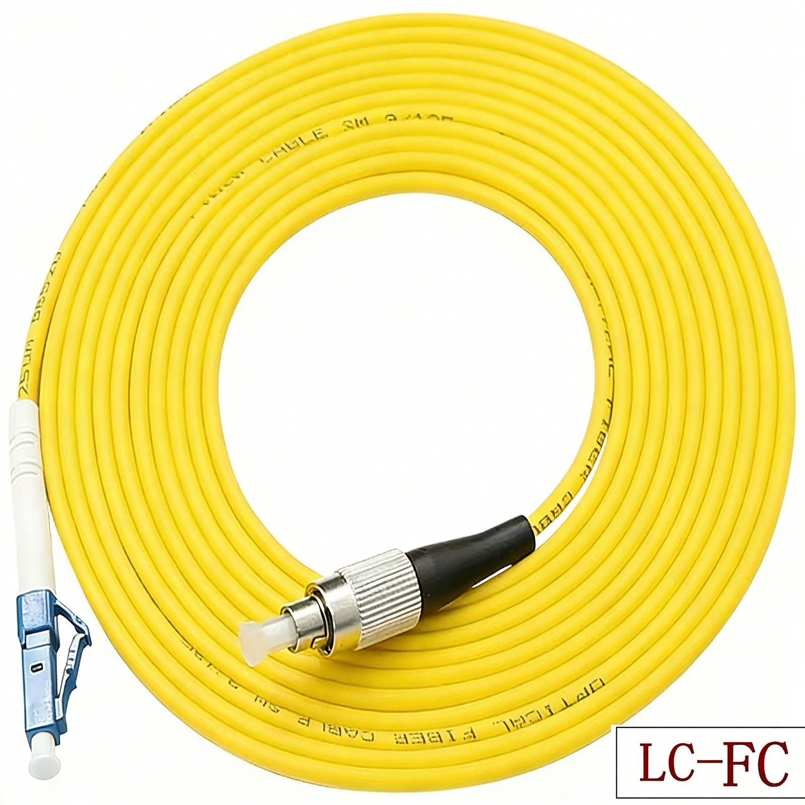 10M FC LC SC ST SingleMode Fiber Optic Patch Cord 9/125 3.0mm PVC Simplex Jumper