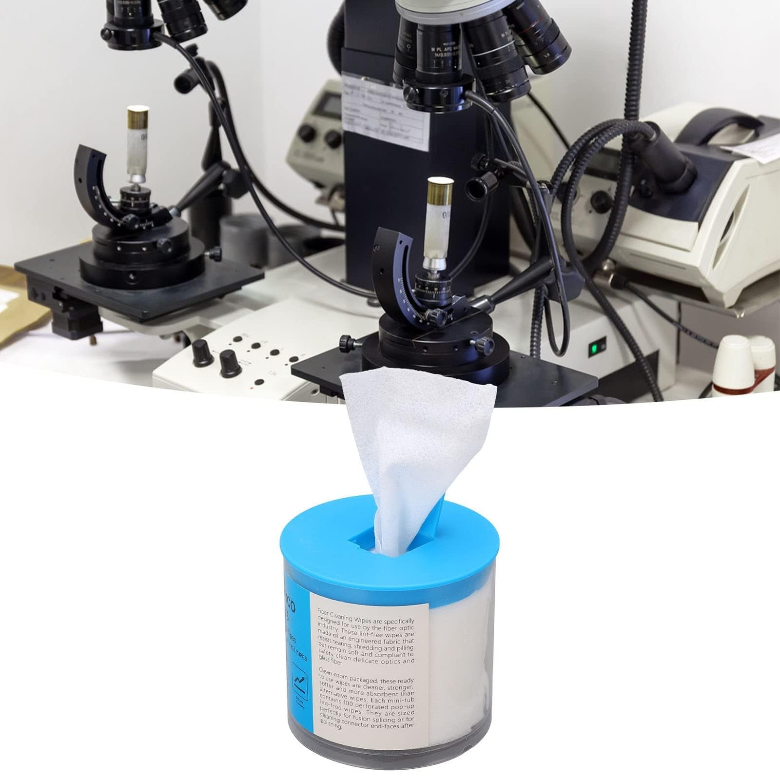 180 Optical Fiber Wipes,Fiber Cable End Connector Cleaning Dust Paper