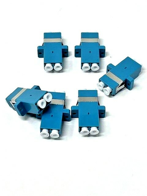 6-pk Duplex LC to LC Female Coupler Fiber Optic Adapter Single Mode Multimode