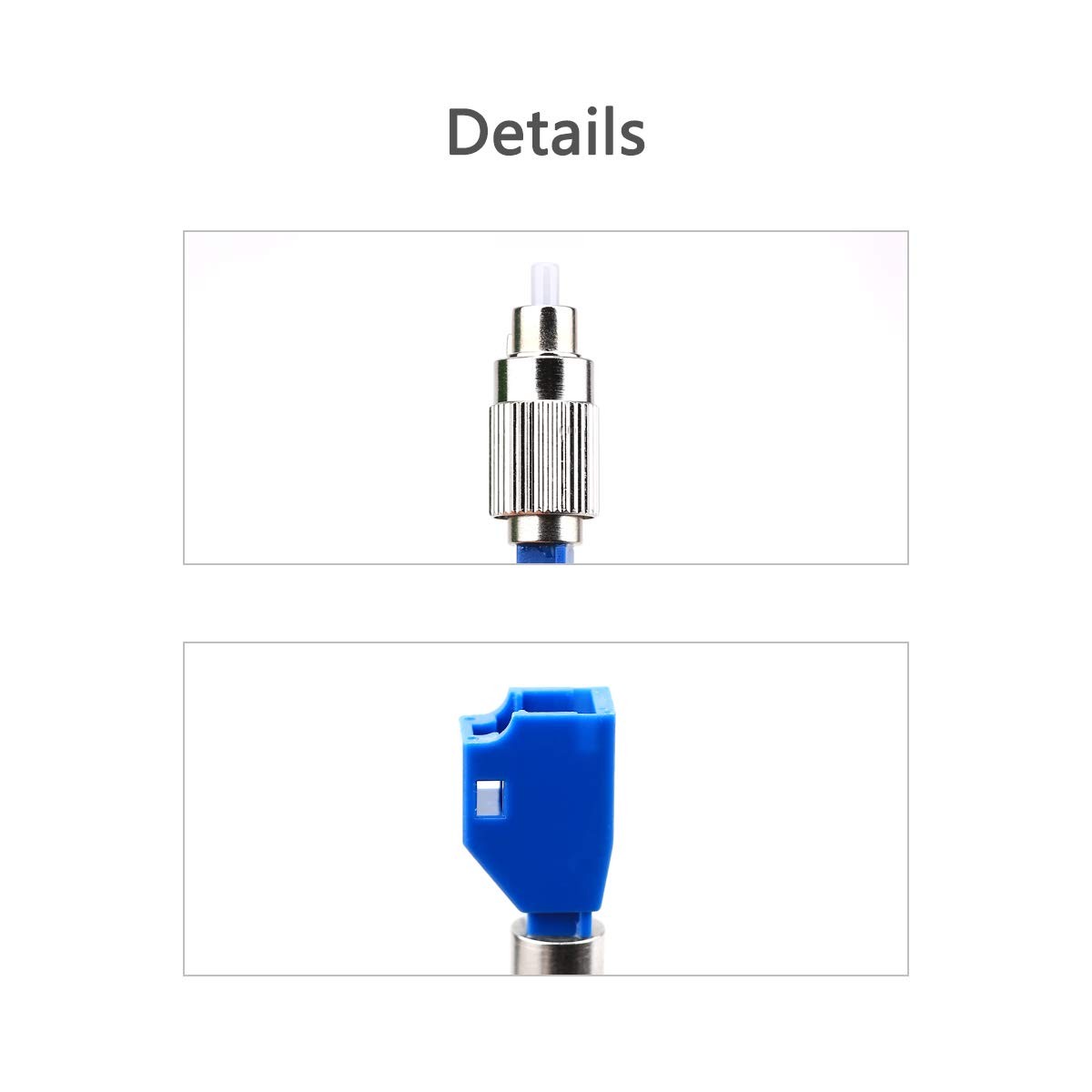 FC Male to LC Female Hybrid Fiber Optic Converter Adapter Coupler Optical