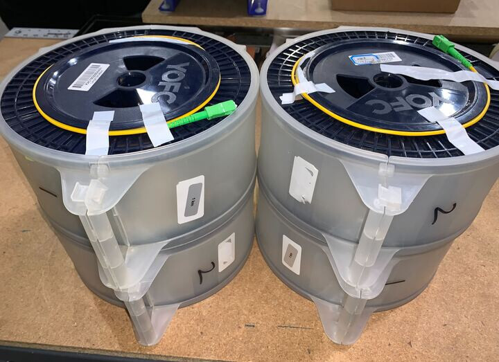 Single Mode fiber optic cable reel 1KM W/SC/APC connectors