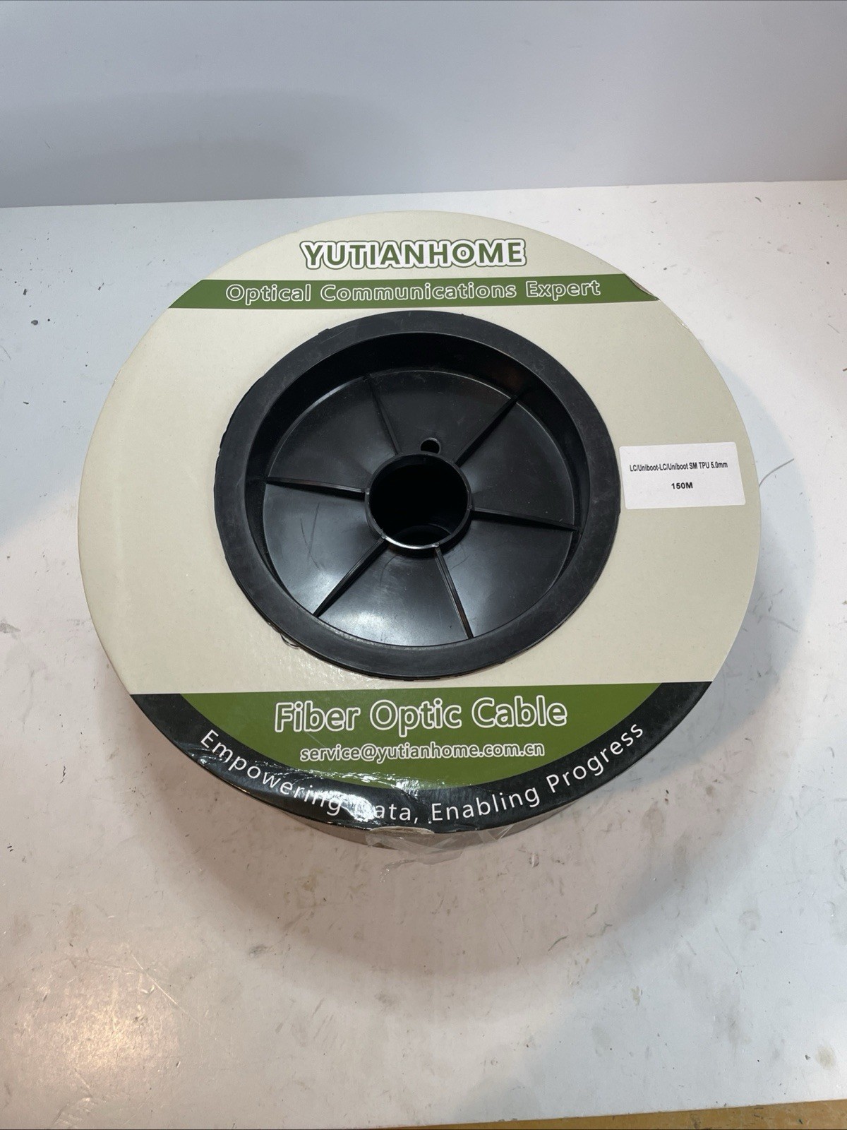 150m LC-LC Single Mode 4-Core Fiber Optic Cable TPU 5.0mm Patch Cord SM Burial