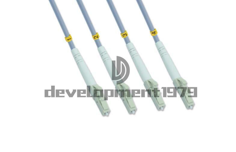 200M Armored Cable LC UPC -LC UPC 4 Strand Multi-Mode Fiber Patch Cord