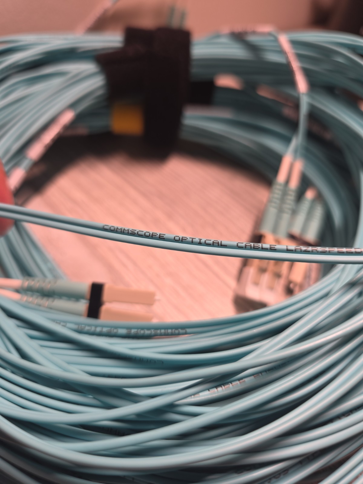 BULK LOT (124) CommScope OM4 Multimode Fiber Patch Cables Duplex LC-LC Clean
