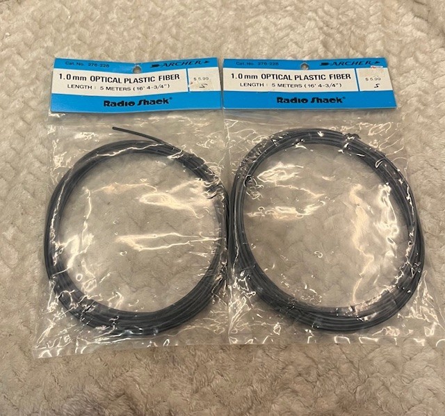 Archer Optical Plastic Fiber Lot of 2