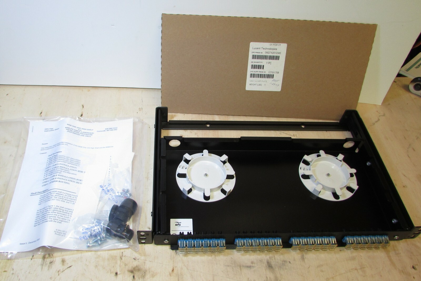 0FS Fitel 600B Fiber Optic Splice Closure w/ Lucent Cover Plate