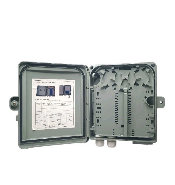 12-Core FTTH Fiber Distribution Box, IP65, 12-Port, Indoor/Outdoor Optical Fi…