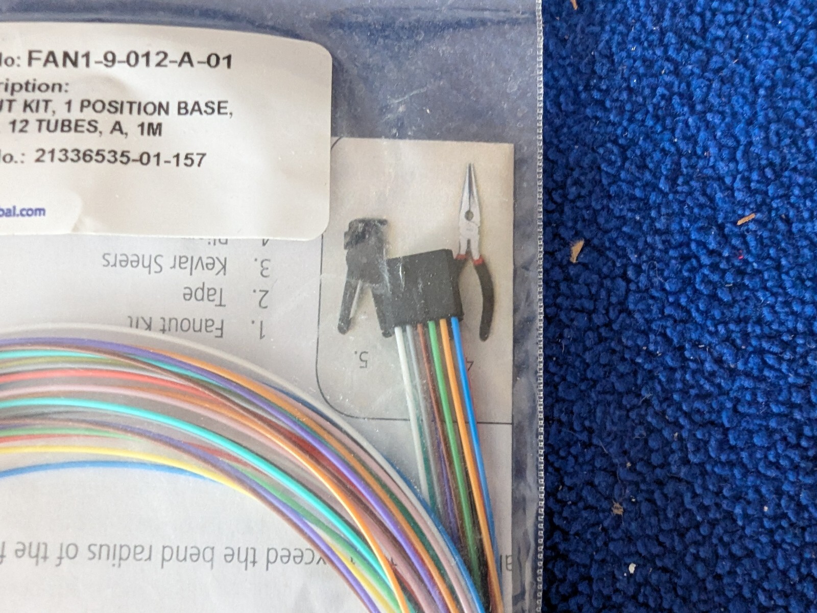 Brand New AFL FAN1-9-012-A-01 12 Fiber Fan out Kit 900um