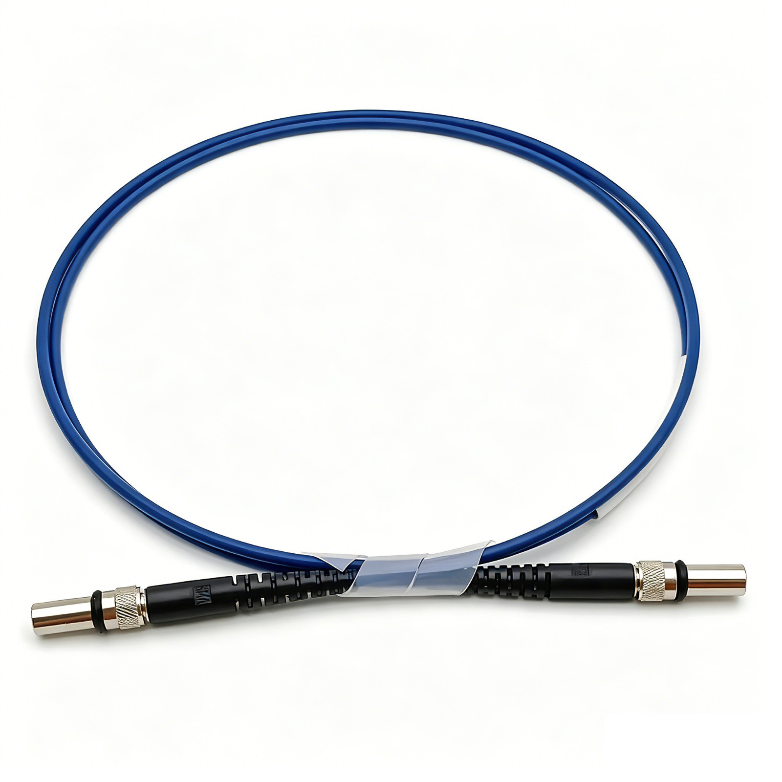 1M SMA905-SMA905 Simplex 600um UV-VIS Armored Fiber Optic Patch Cord Cable