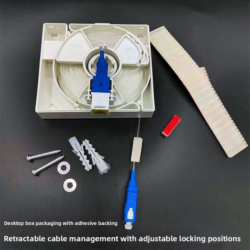 10-40m Desktop box FTTR Finished Transparent Fiber Optic Patch Cord ,SC/LC