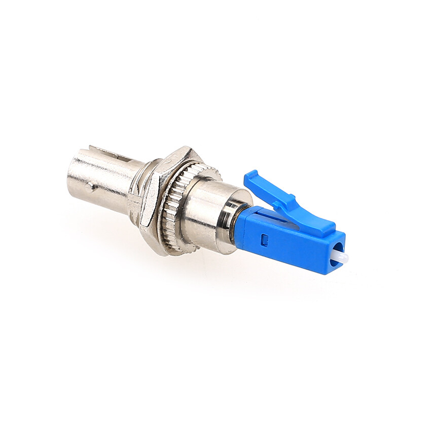 ST/UPC Female to LC/UPC Male Adapter Fiber Optical Coupler Flange Converter