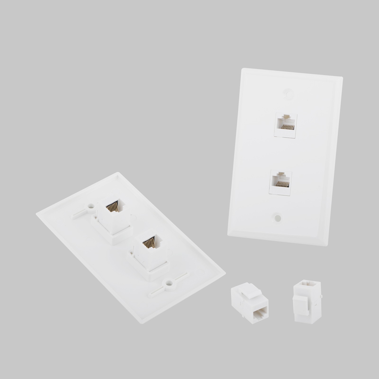 10/25Pack RJ45 Coupler Female-Female UTP CAT6 Keystone Coupler Jack Inline