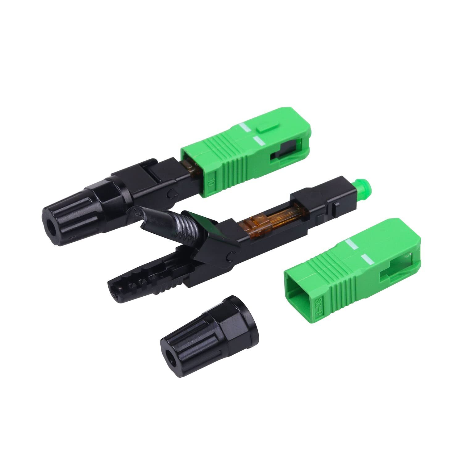 20-Pack FTTH SC/APC Fiber Quick Connector Optic Fiber Fast Connector Adapter …
