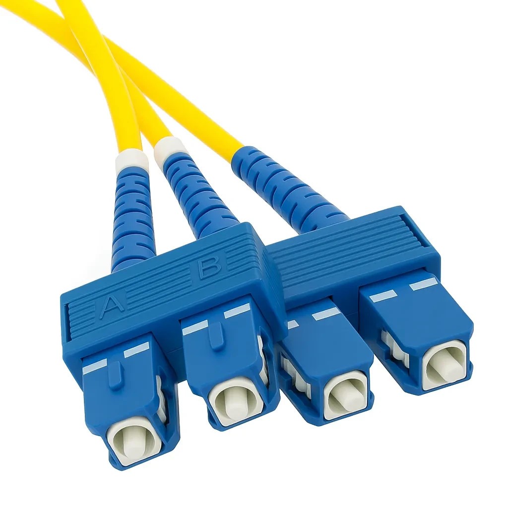 SC/UPC to SC/UPC Singlemode Duplex Fiber Optic Patch Cable 1m to 25m