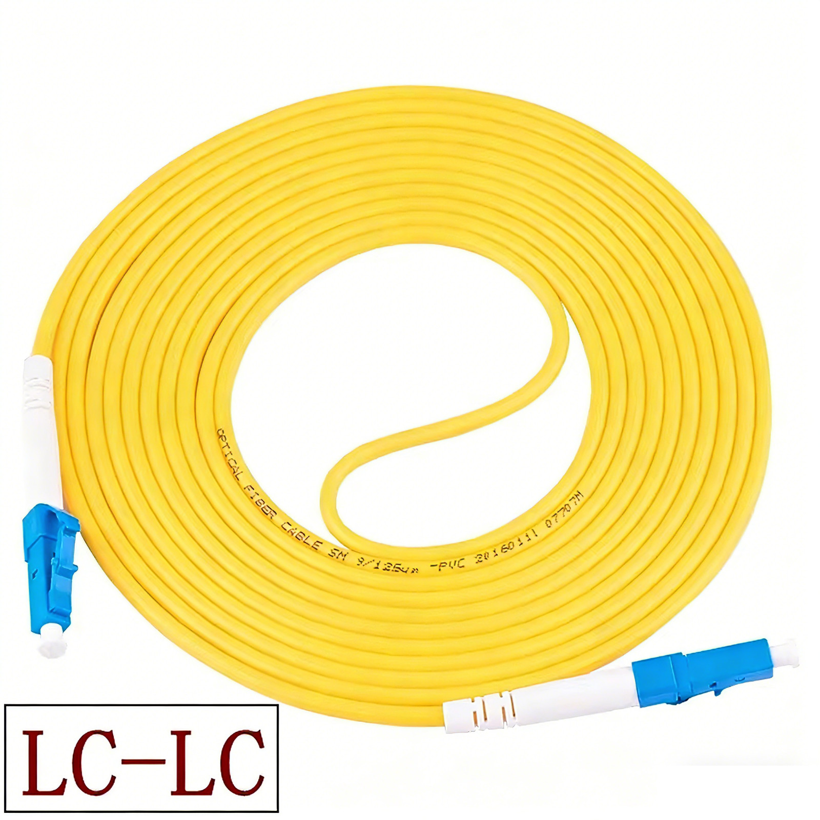 10M FC LC SC ST SingleMode Fiber Optic Patch Cord 9/125 3.0mm PVC Simplex Jumper