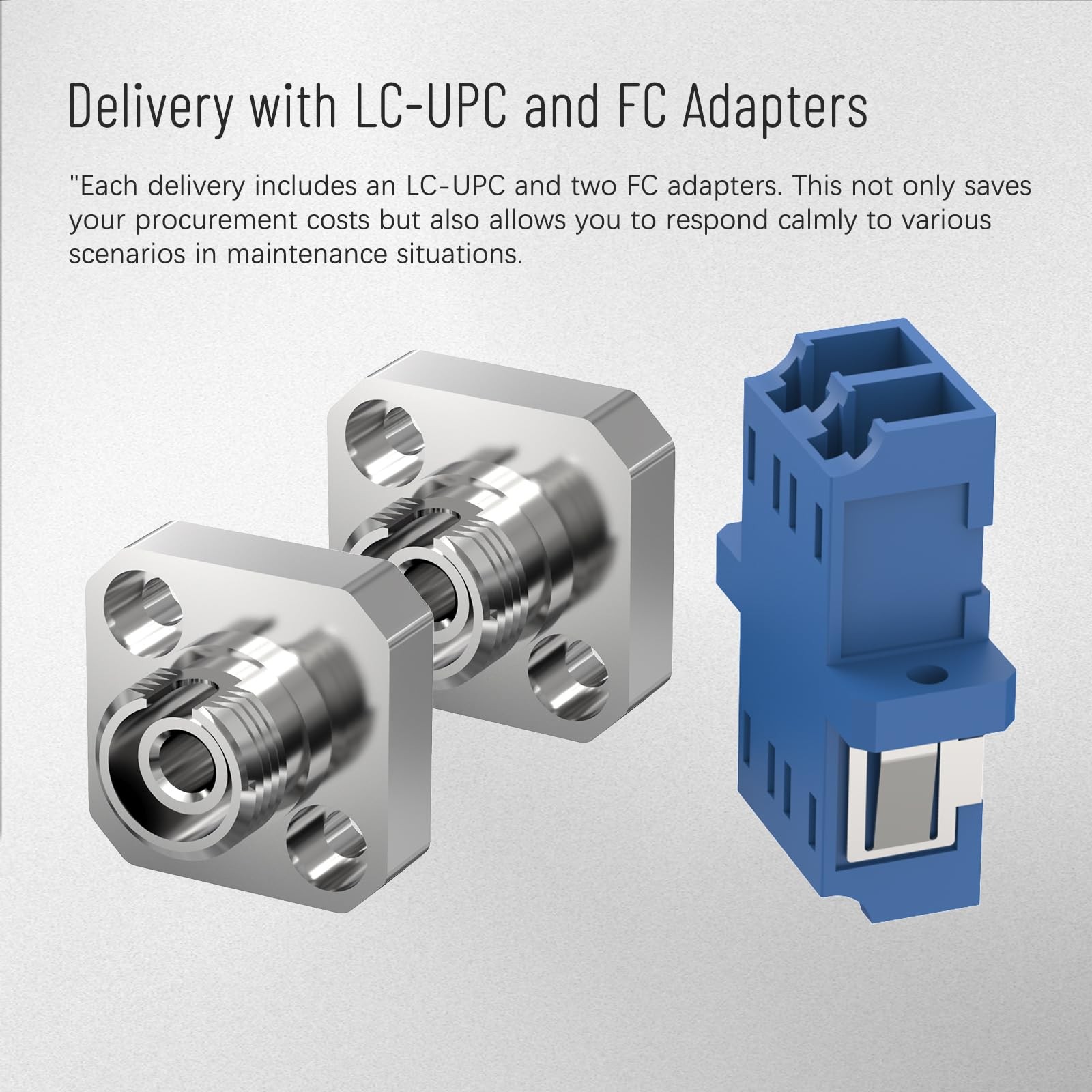 1ft. LC to FC Fiber Optic Adapter Cable, Singlemode 9/125 Duplex Male to Fema…