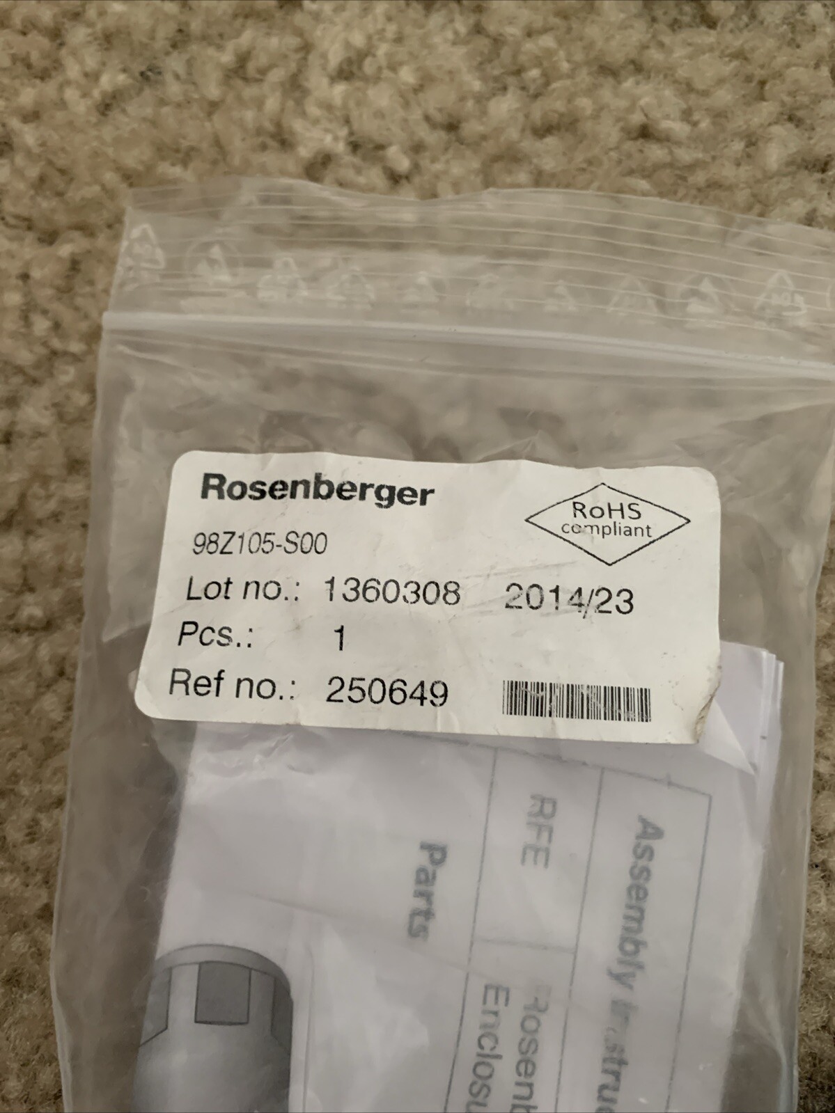 Rosenberger Fiber Enclosure 2.0 RFE FIBER OPTIC 98Z105-S00 See Pics