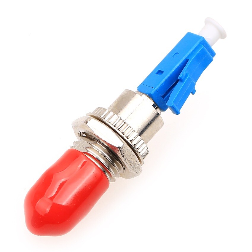 ST/UPC Female to LC/UPC Male Adapter Fiber Optical Coupler Flange Converter