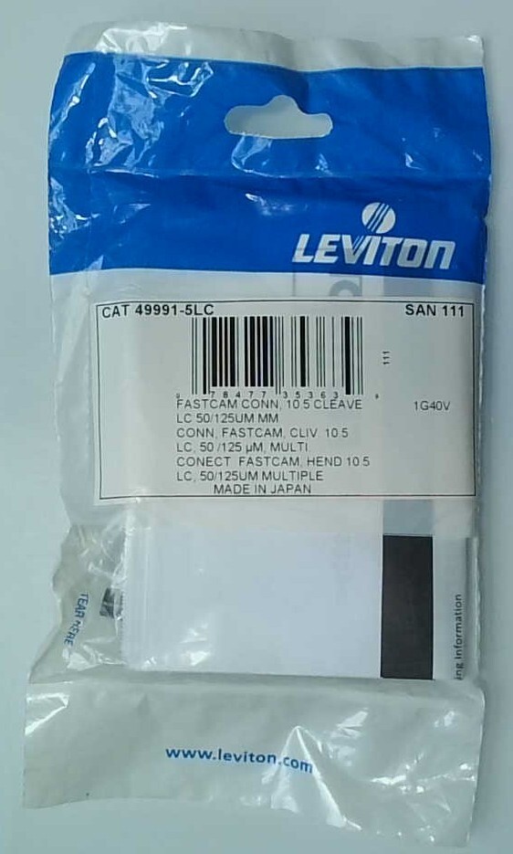 Leviton 49991-5LC SAN111 Fastcam Conn, 10.5 Cleave