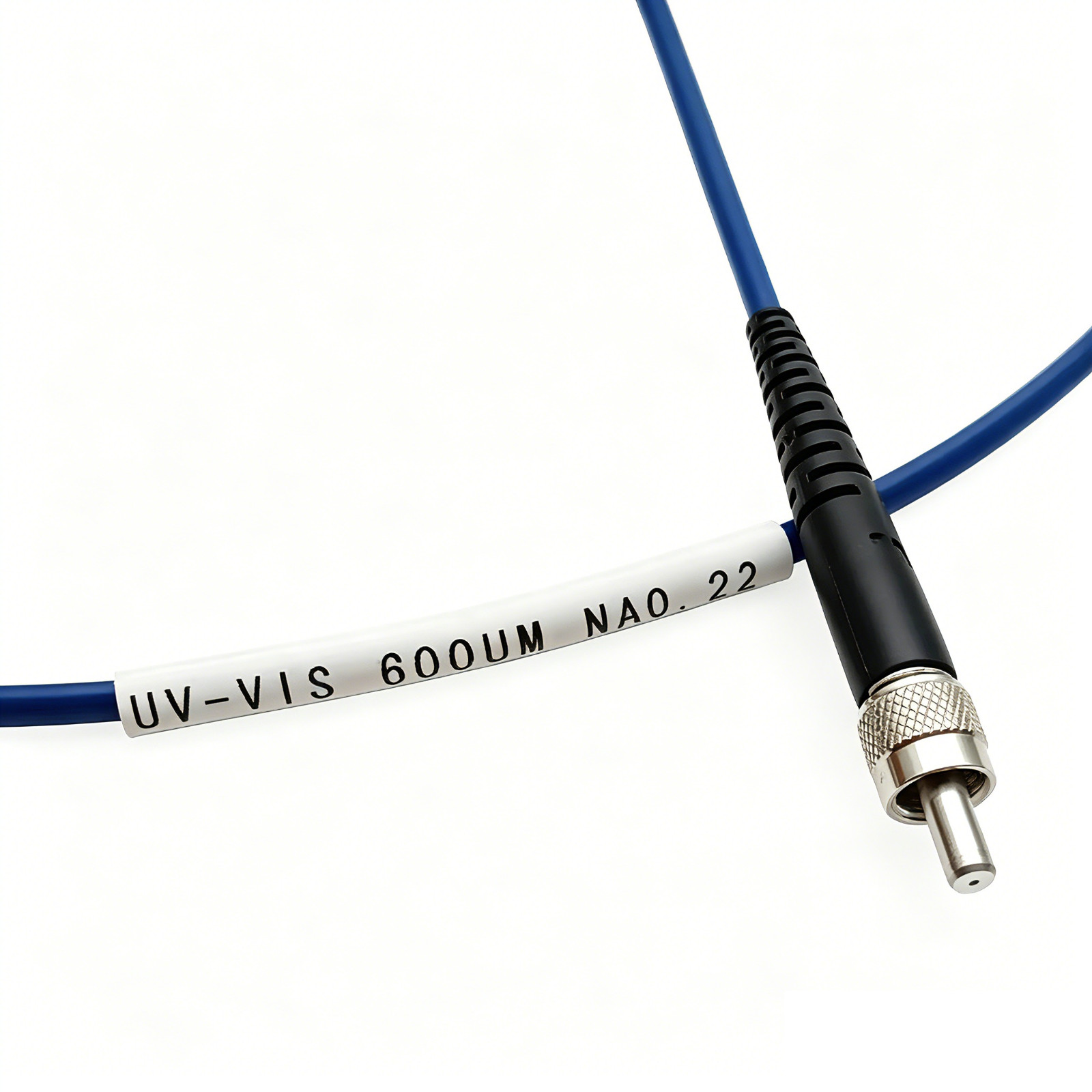 1M SMA905-SMA905 Simplex 600um UV-VIS Armored Fiber Optic Patch Cord Cable