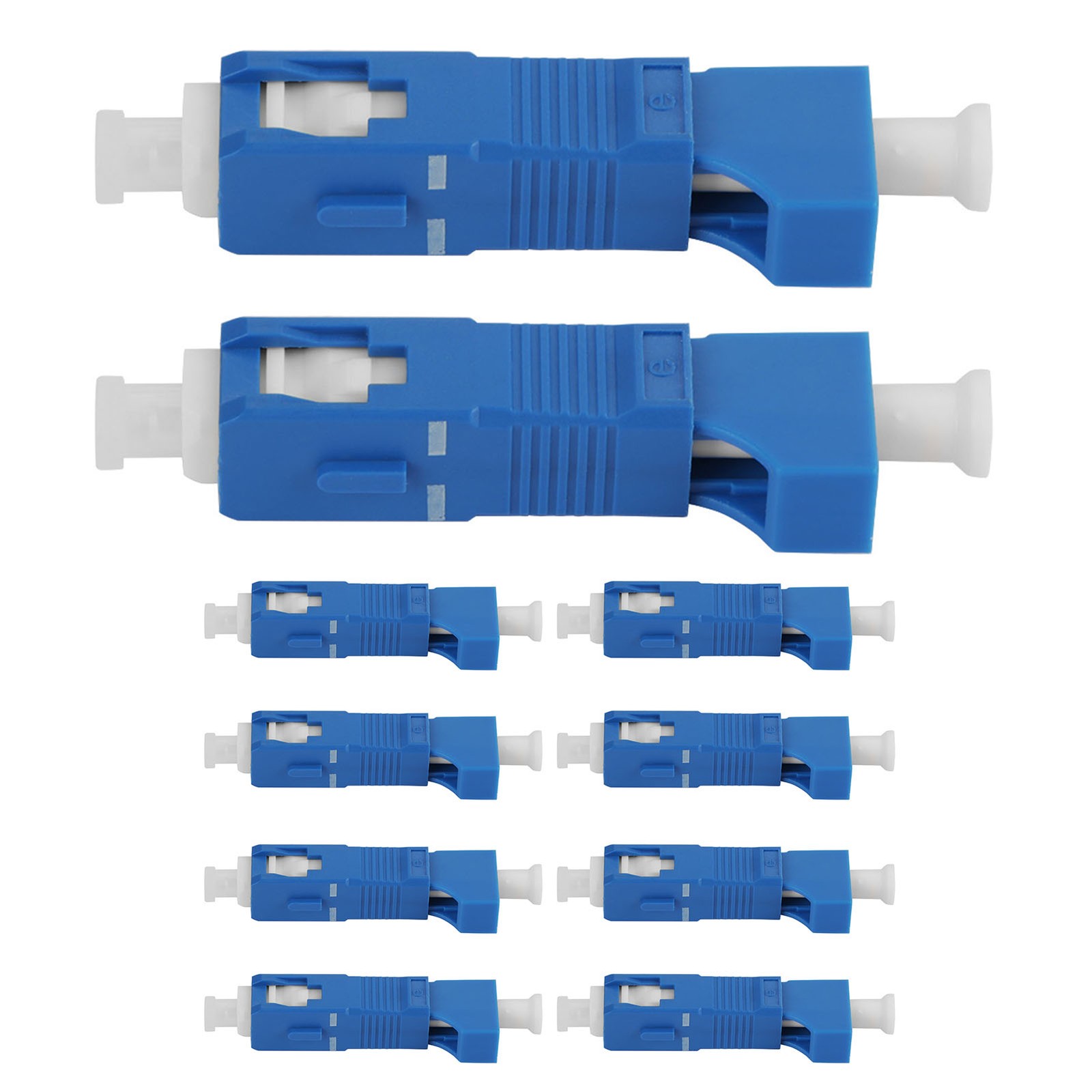 10-Pack SC To LC Fiber Optic Adapter Converter Single Mode (SC Male/LC Female)