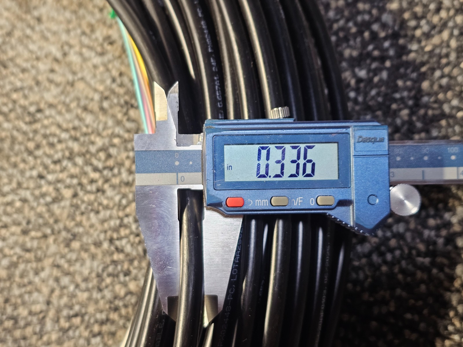 AFL Optical Cable G657A1 24F 250 ft Indoor/Outdoor Plenum Fiber Singlemode Black