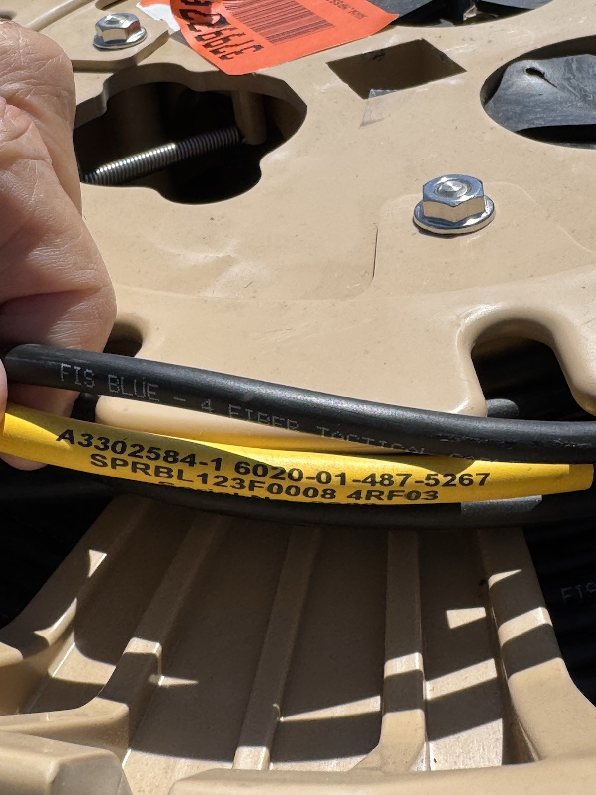 11128FT FIBER OPTIC FIS BLUE OPTICAL CABLE CORPORATION OCC A3302584-1 MARS REEL