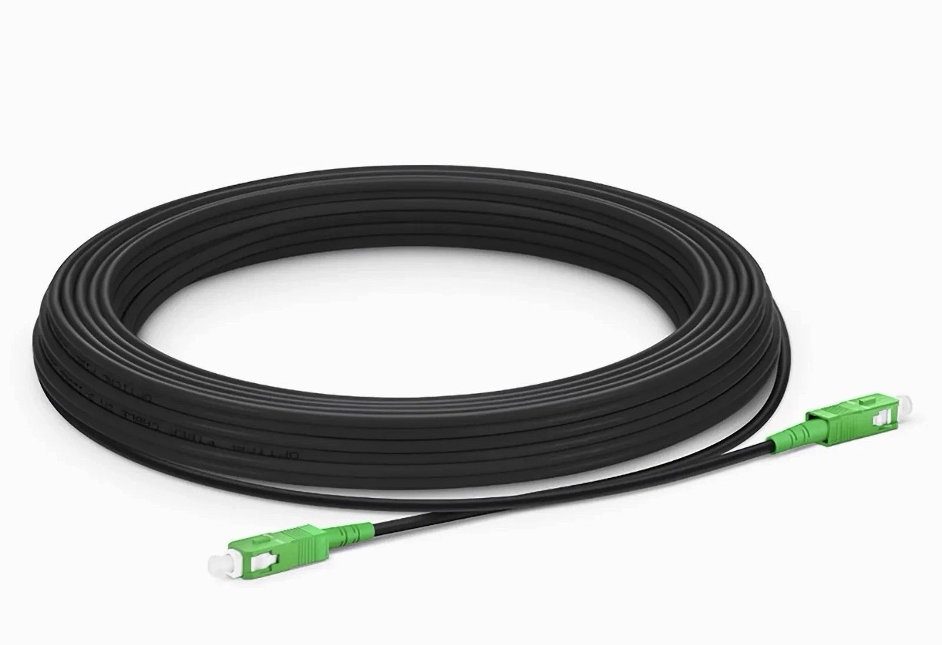 Armored Fiber Optic Patch Cord 3.0mm LSZH SC/APC-SC/APC SX SM 40 Meters FAST SHP