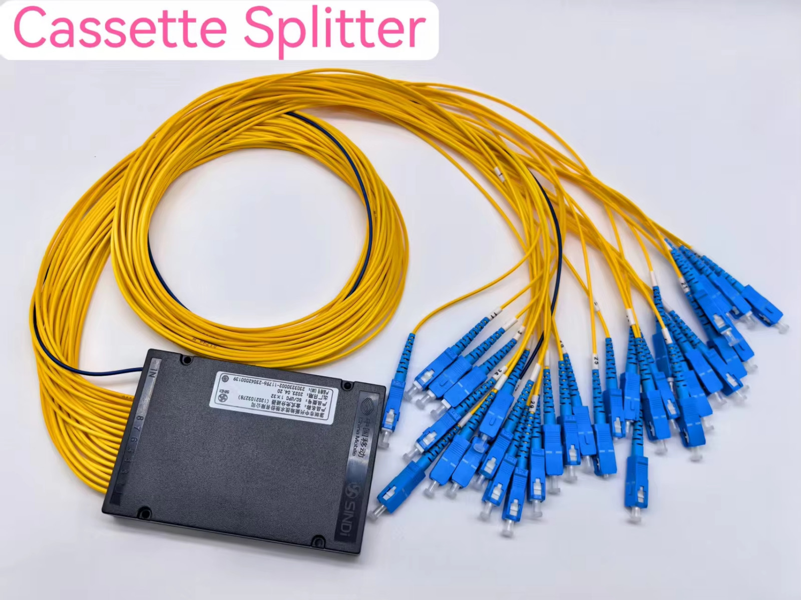 1*32 PLC Cassette Splitter Fiber Optic Splitter SC/APC SC/UPC for FTTH Splitter