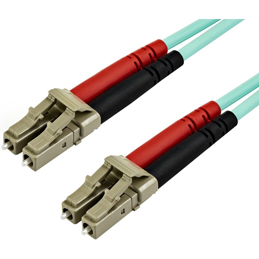 StarTech 7m OM3 LC to LC Multimode Duplex Fiber Optic Patch Cable Aqua