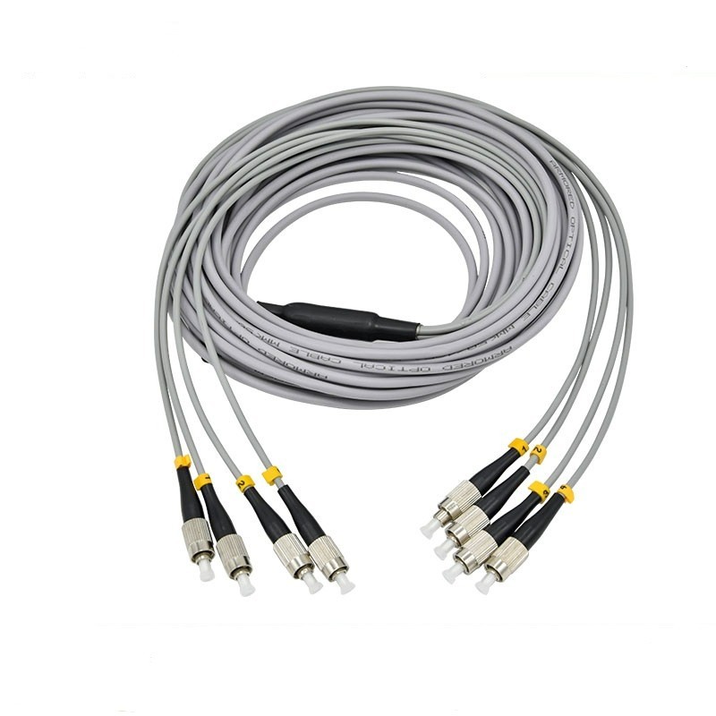 40~300M Armored LC/FC/SC/ST UPC MM 4Strand Fiber Optic Cable 62.5/125 Patch Cord