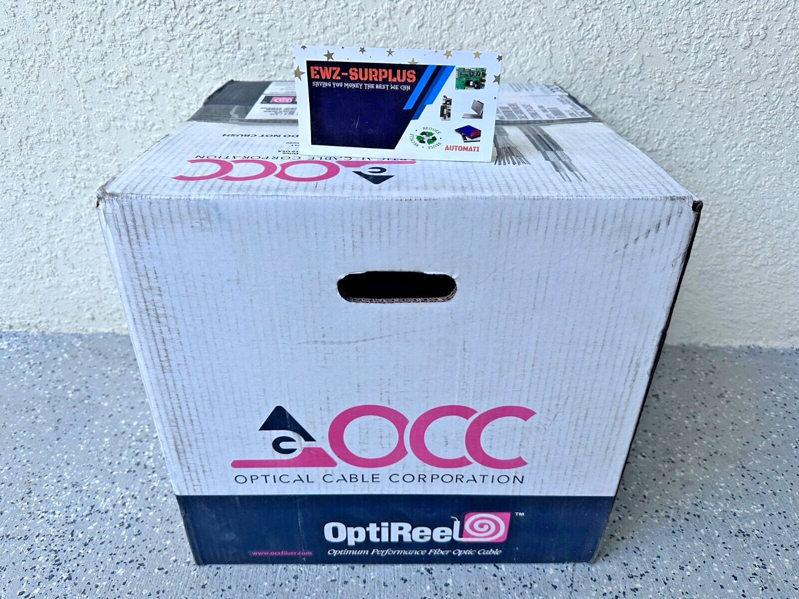 NEW 1000 FT LASER ULTRA FOX OM1 2 STRAND FIBER OPTIC CABLE 62.5/125 MULTIMODE