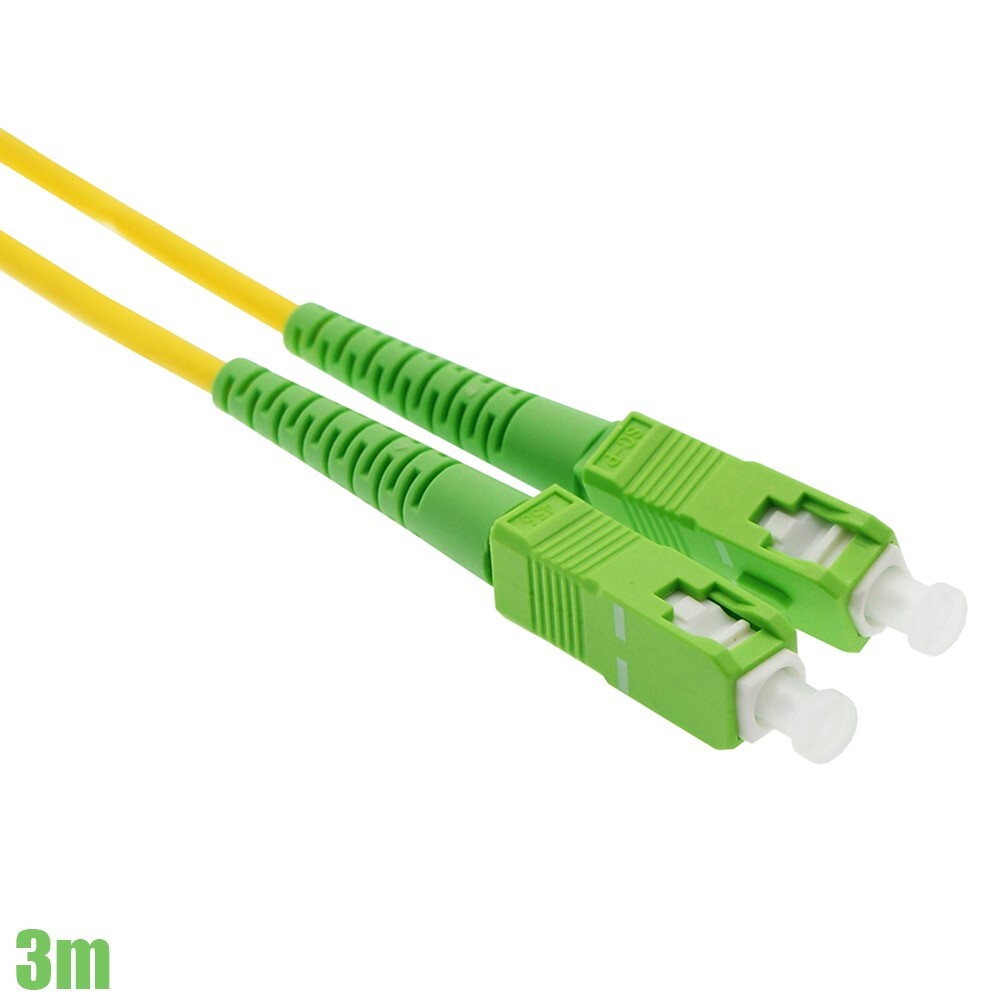 3M SC/APC to SC/APC Simplex Singlemode Fiber Optic Optical Patch Cable Yellow