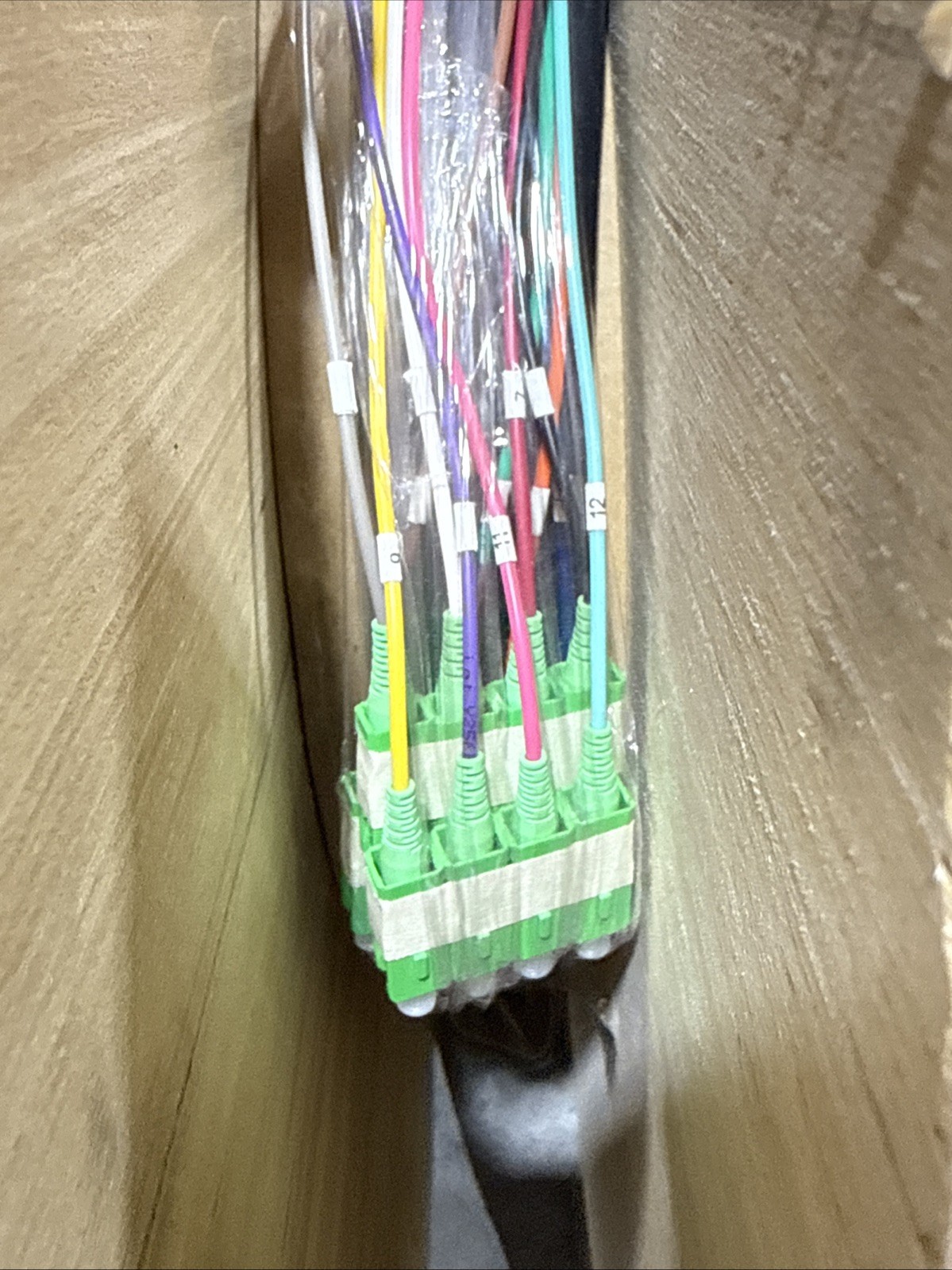Suttle Riser Cables (OFNR rated) 12F LT I/O SCA 1000FT, Part# SFCA-12IL1000F New