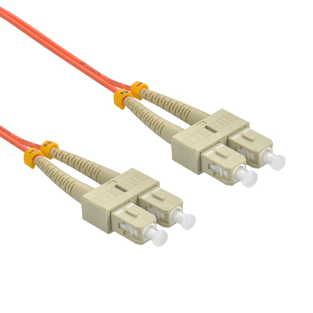 SC to SC Multimode Duplex Fiber Optic Jumper Patch Cord Cable 1M/2M/3M/5M/7M/10M